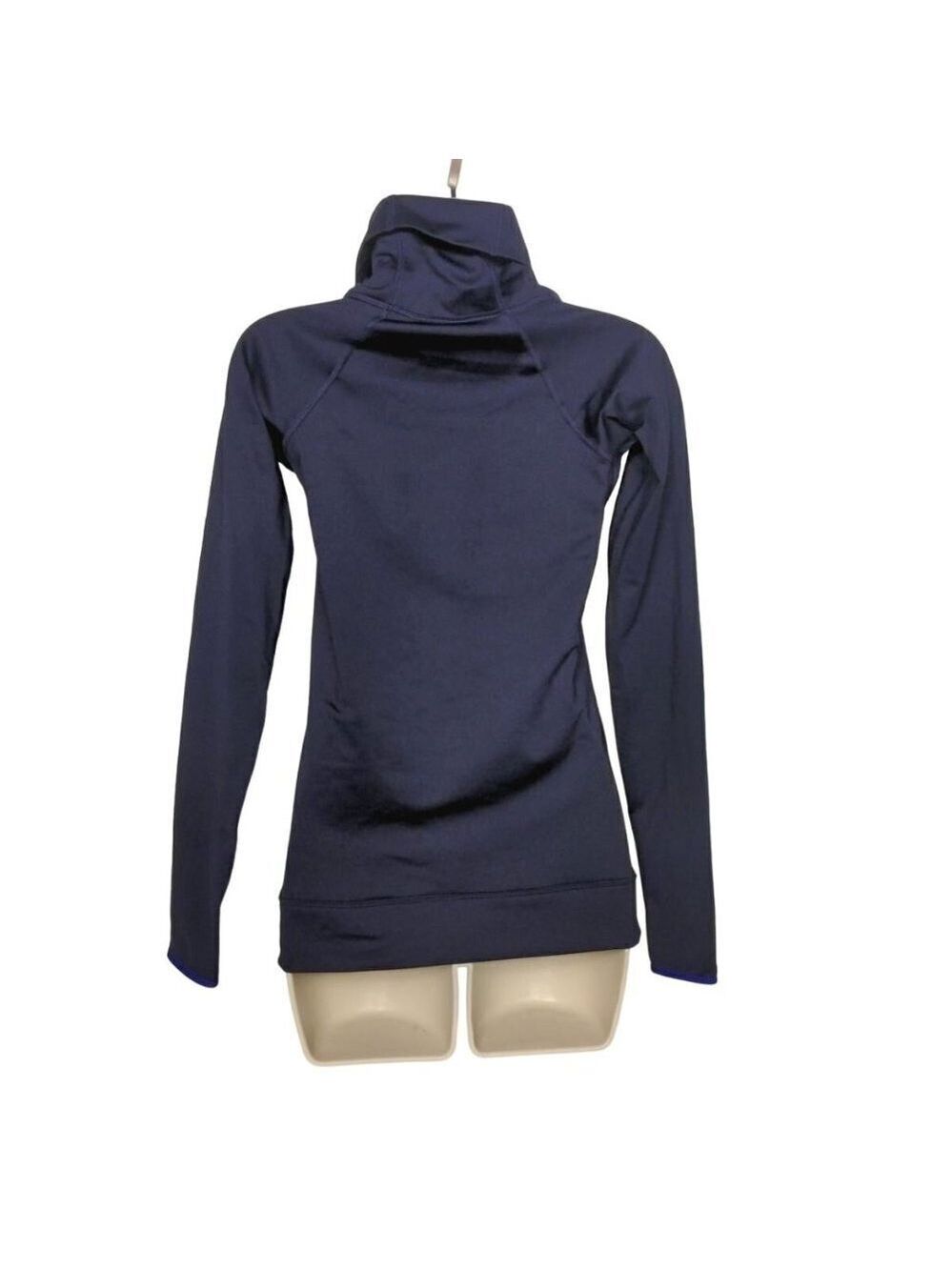 Nike Pro Hyperwarm Women's Top Purple XS Side Tie - Picture 2 of 5